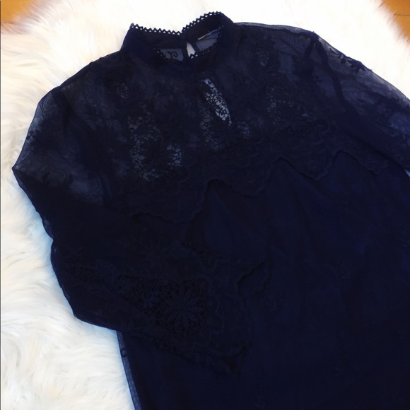 H&M - Long Sleeve Lace Dress - Picture 5 of 5